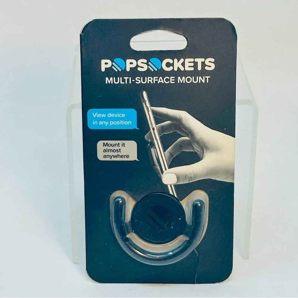 PopSockets Multi-Surface Mount New In Package iPhone Android Accessories NIB Blk